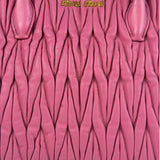 Miu Miu Pink Nappa Leather 2Way Tote Bag