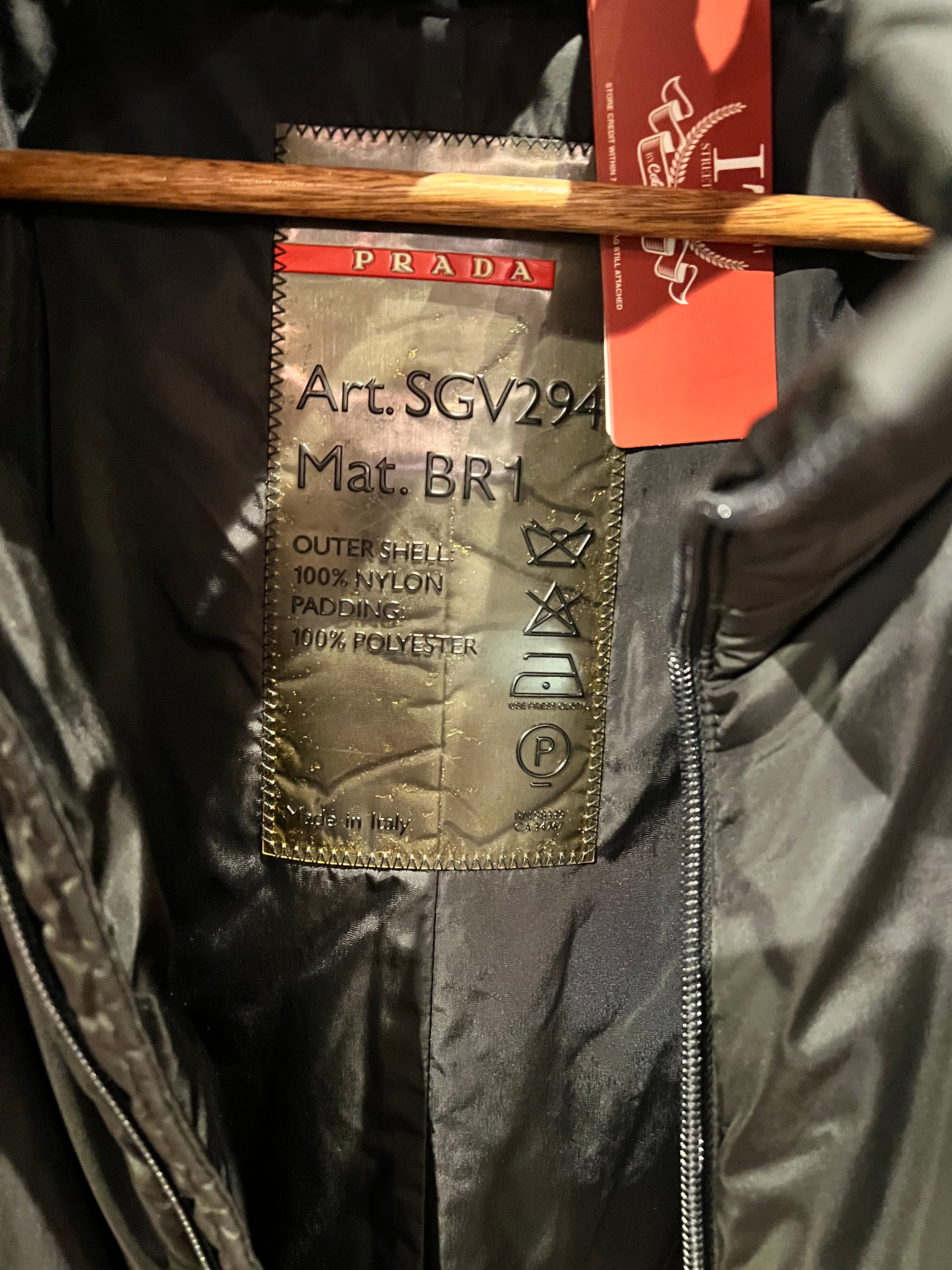 Prada Sport Nylon Long Coat