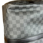 Louis Vuitton Canvas Damier Graphite Keepall Bandouliere Hand Bag