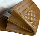 Prada Brown Quilted Leather Long Wallet