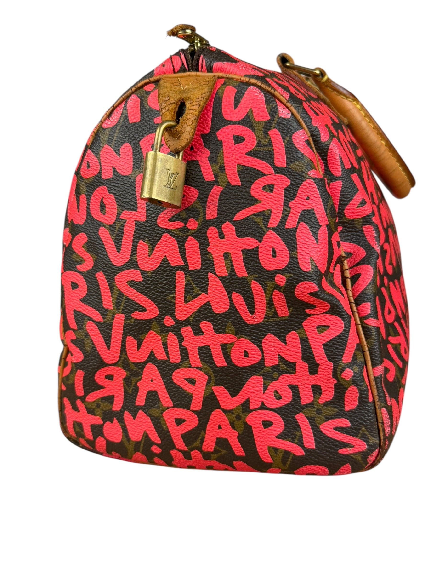 Louis Vuitton x Stephen Sprouse Graffiti Speedy 30 Pink