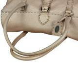 Fendi Light Pink Metallic Vintage Selleria Stitch Lina Handbag