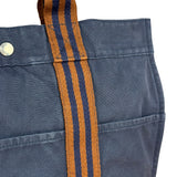 Hermes Vintage Large Navy Canvas Tote