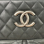 Chanel Grey Iridescent Quilted Leather Chic Bowling Shoulder Bag 2010