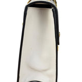 Gucci White Leather Sylvie Chain Shoulder Bag