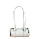 Telfar White Leather Duffle Two-Way Bag