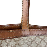 Celine Vintage Coated Canvas Macadam Shoulder Tote