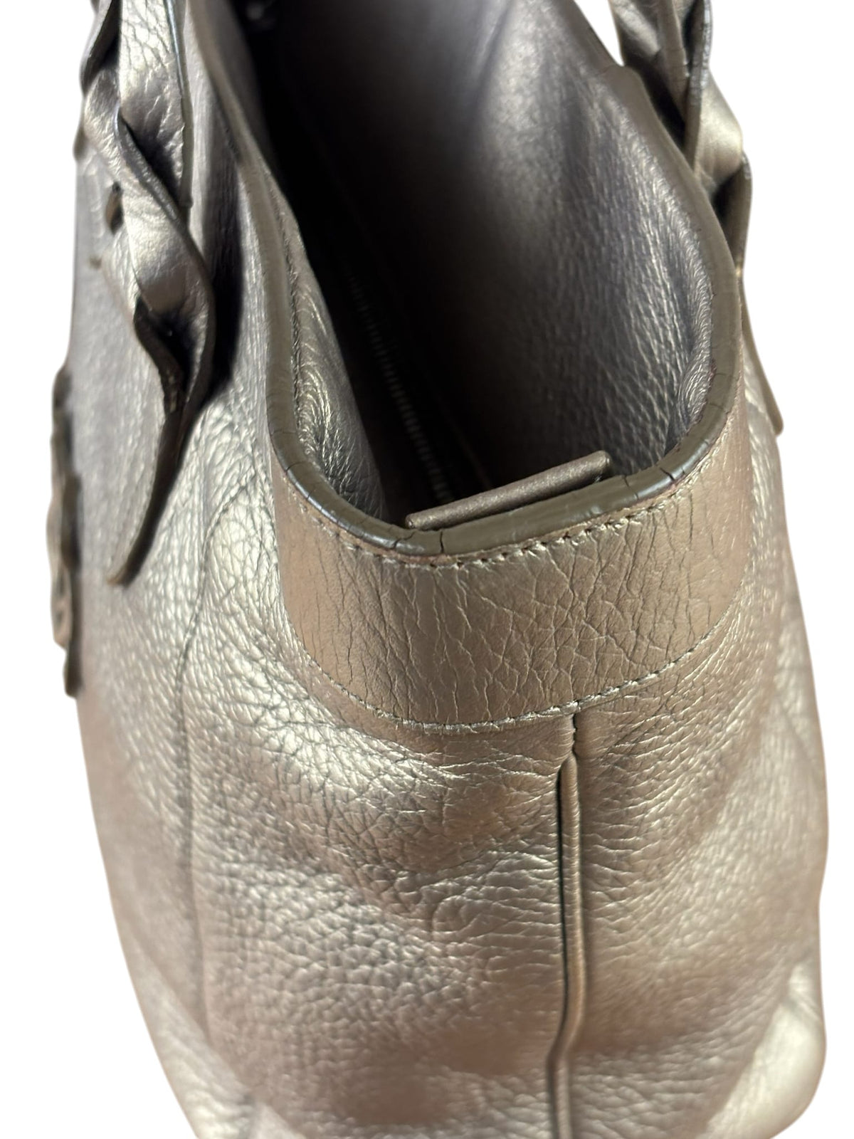 Loewe Anagram Metallic Leather Tote
