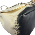 Chanel White Quilted Leather Blizzard Zip Flap-Shoulder Bag 2010