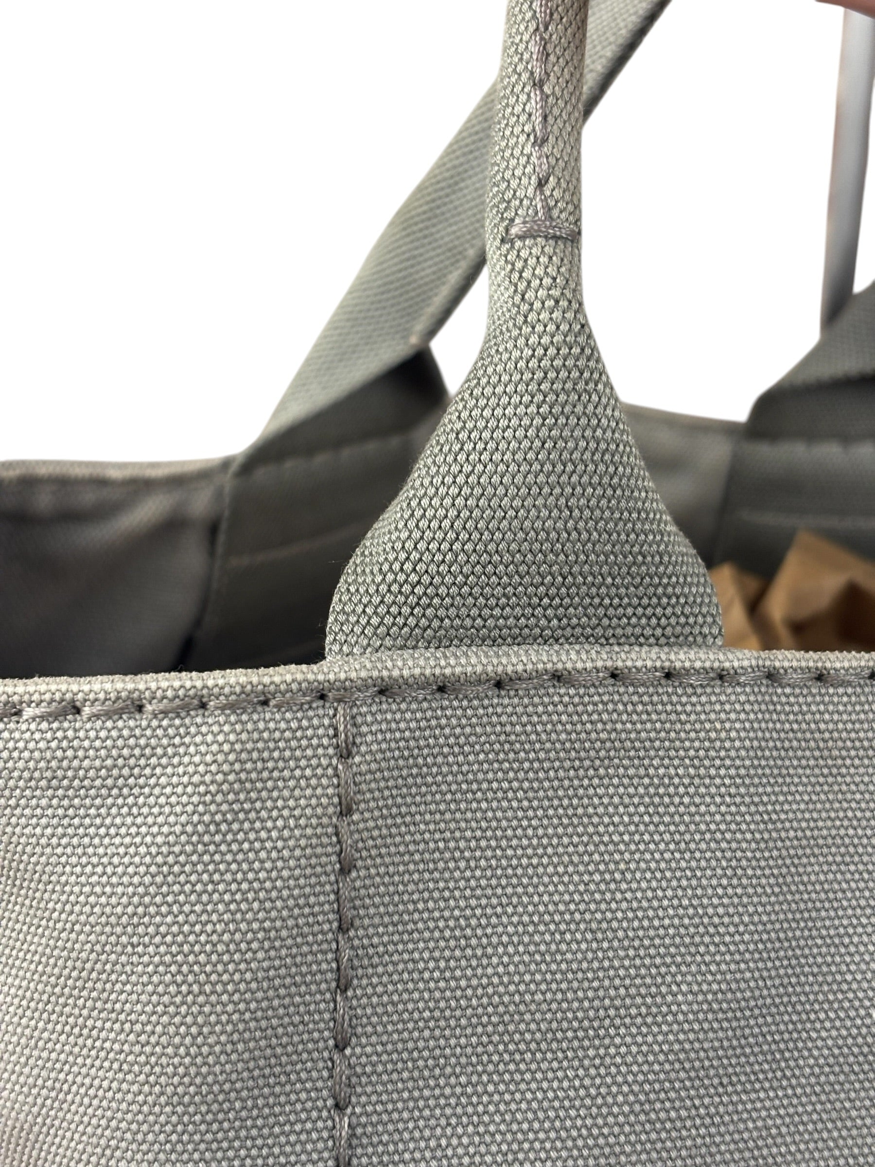 Prada Grey Canapa Hand/Tote Bag