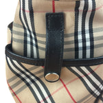 Burberry Vintage Blue Label Nova Check Multi-Pocket Nylon Tote Bag