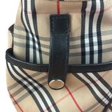 Burberry Vintage Blue Label Nova Check Multi-Pocket Nylon Tote Bag