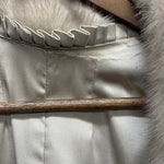 Vintage Grey Mink Chevron Fur Coat