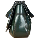Fendi Vintage Green Patent Leather B Handbag