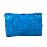 Bottega Veneta Cyan Leather Cassete Bag