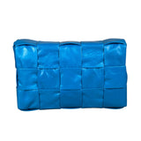 Bottega Veneta Cyan Leather Cassete Bag