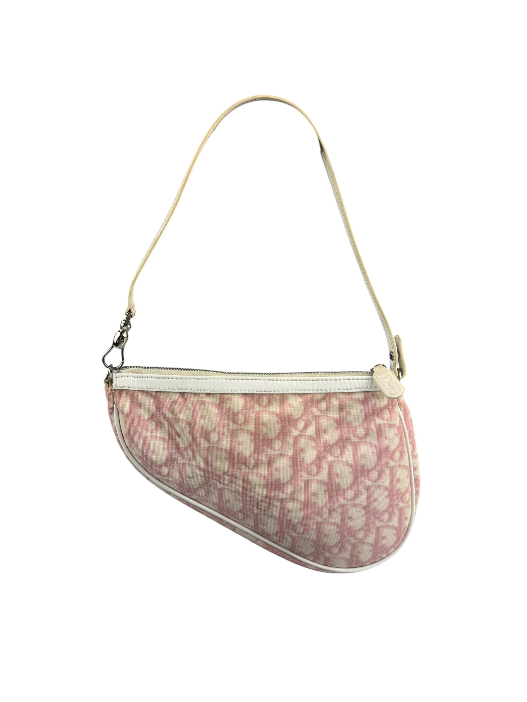 Christian Dior Vintage Monogram Diorissimo Trotter Saddle Pochette