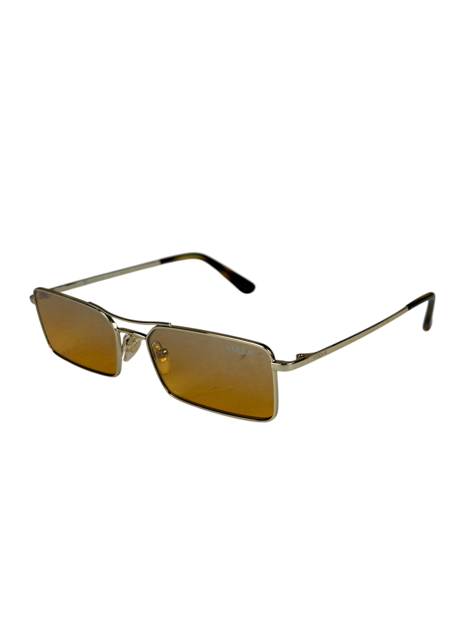 Vogue x Gigi Hadid Gold- Rectangular Sunglasses