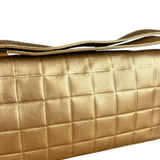 Chanel Gold Leather East West Shoulder Bag 2001