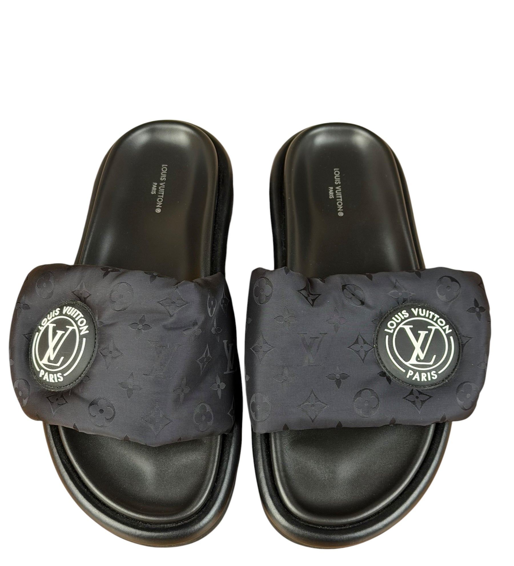 Louis Vuitton Black Pool Pillow Comfort Mules