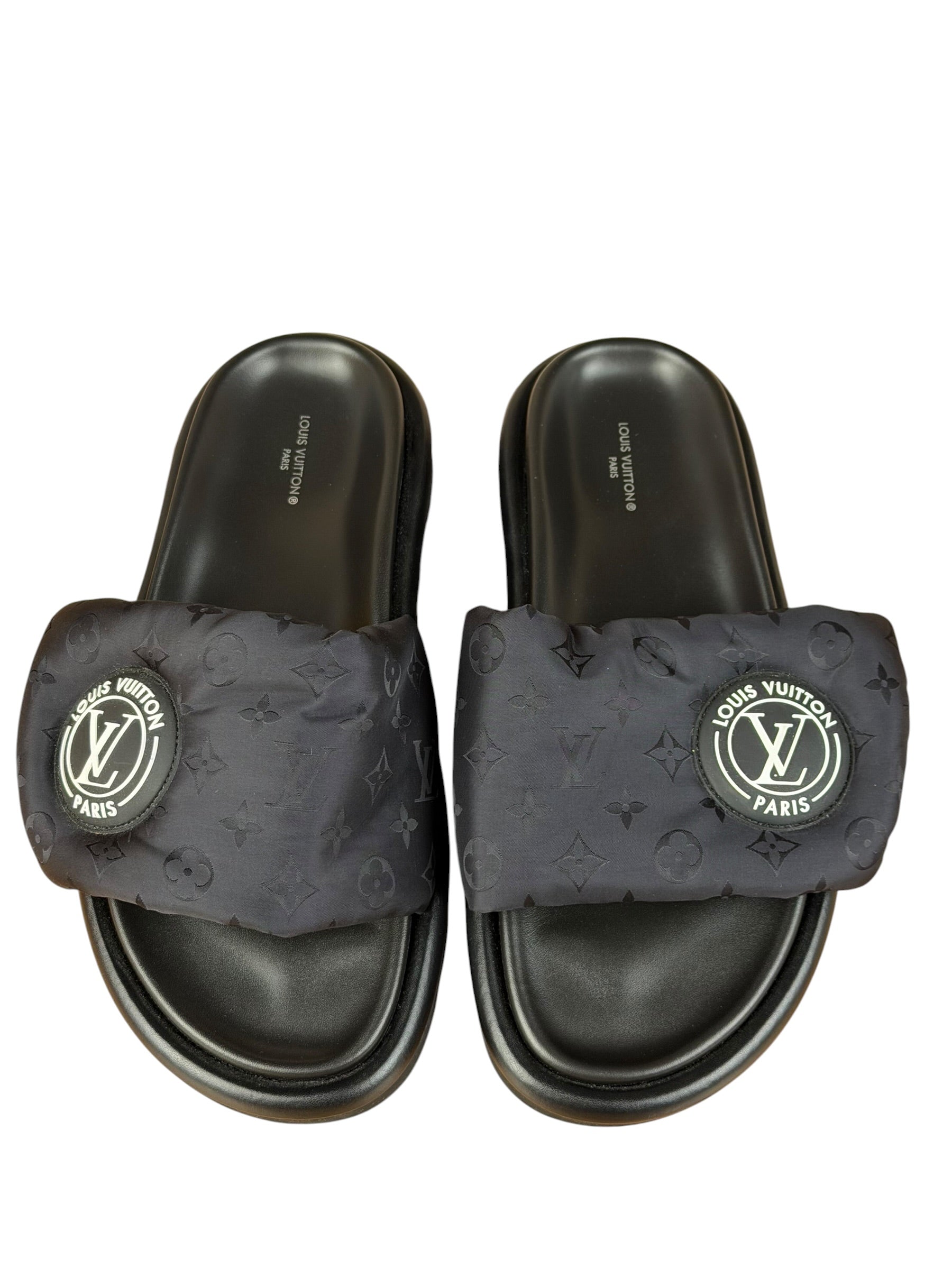 Louis Vuitton Black Pool Pillow Comfort Mules