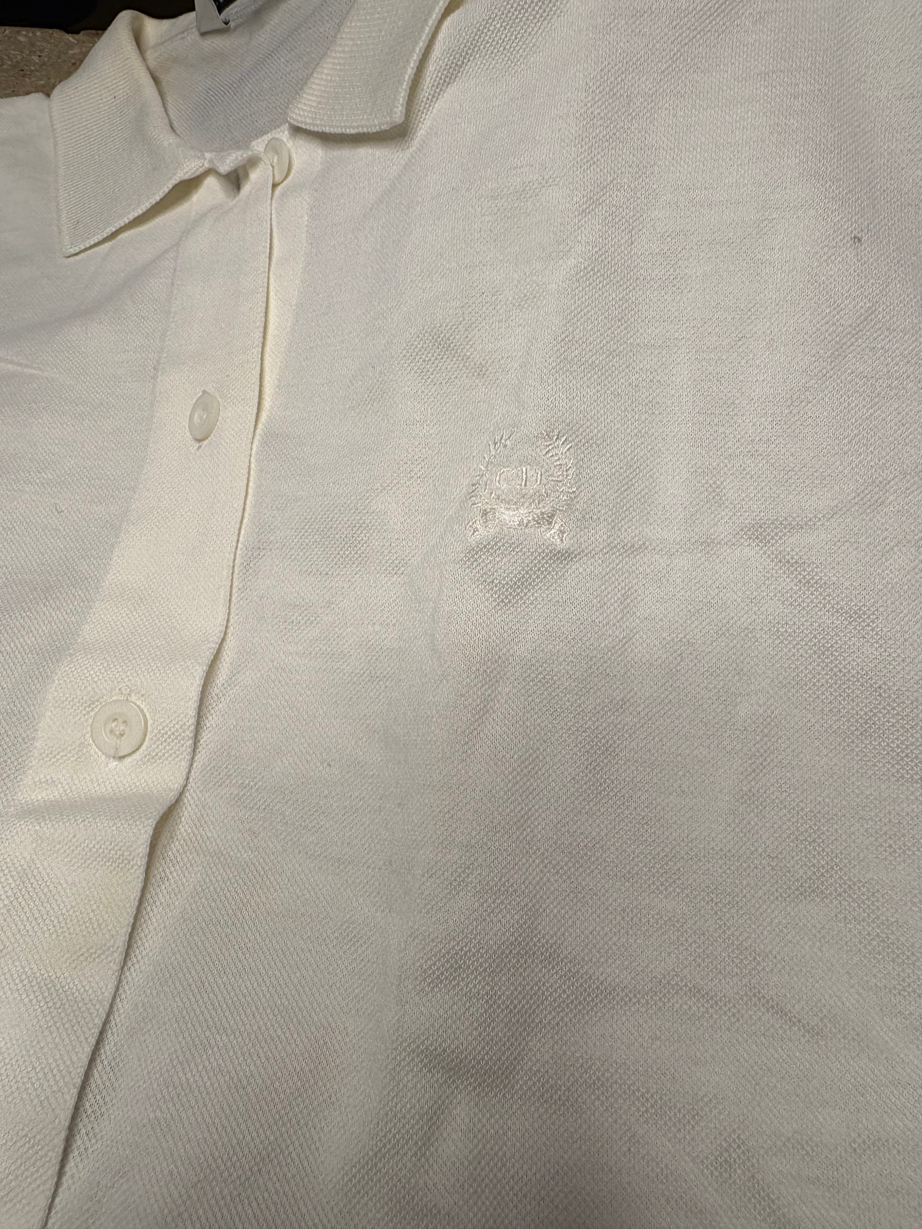 Christian Dior Sports Vintage White Sleeveless Button Up Top