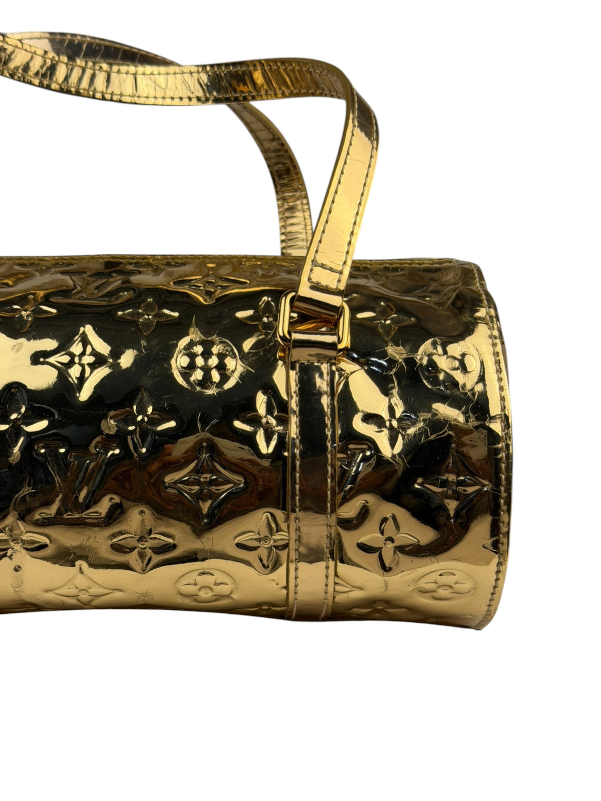 Louis Vuitton Metallic Gold Miroir Dore Papillon 25
