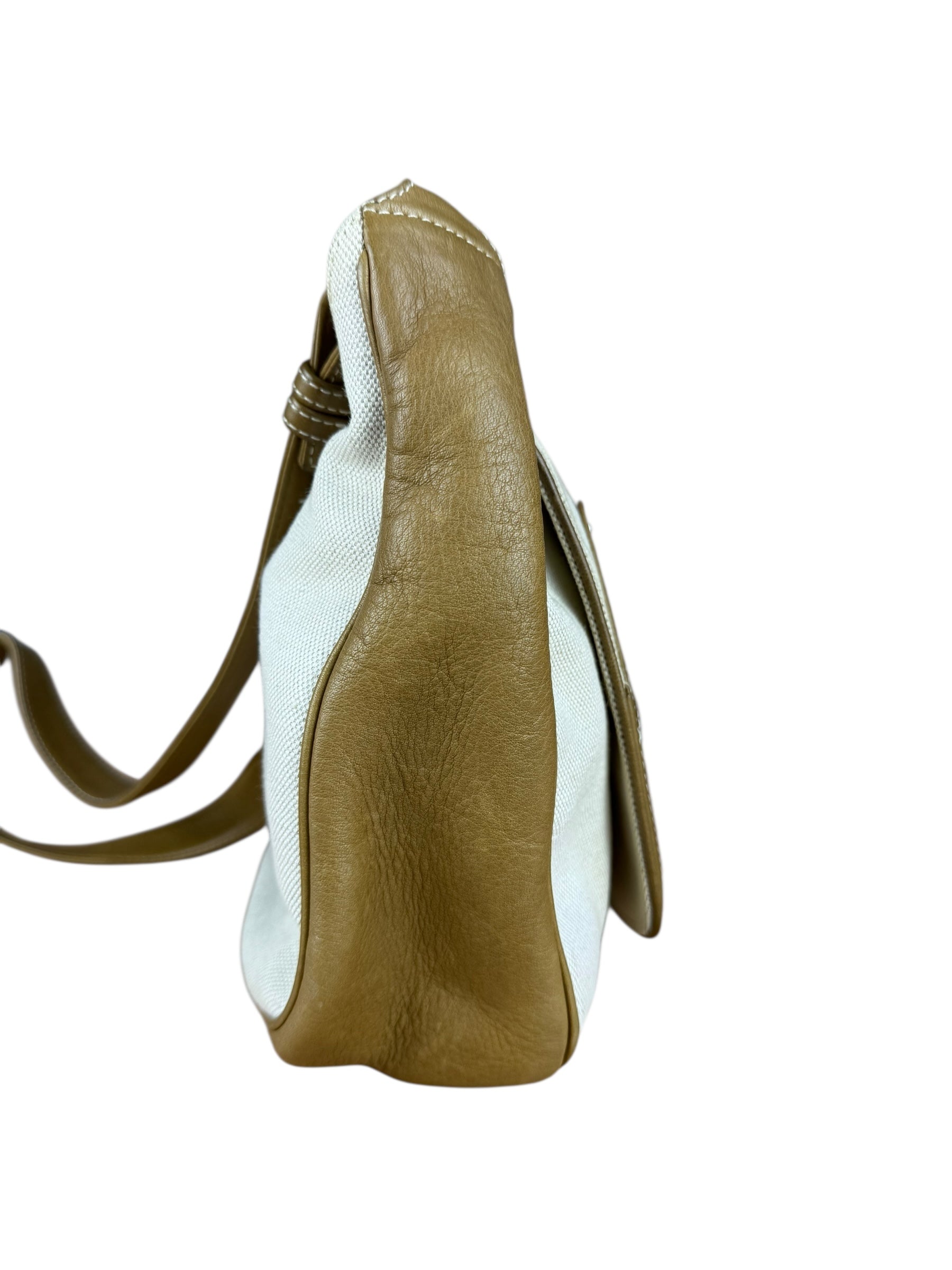 Loewe Tan & Cream Shoulder Bag
