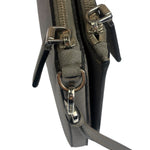 Prada Grey Saffiano Leather Pouch