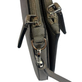 Prada Grey Saffiano Leather Pouch