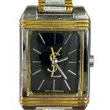 YSL 2 Tone Tank Black Stick Dial