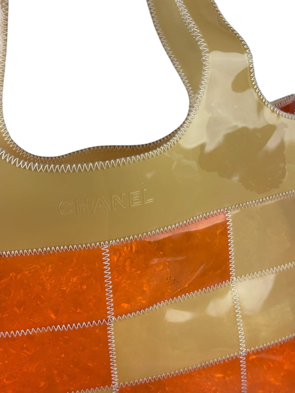 Chanel Vintage Vinyl Patchwork Naked Tote 1997