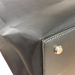 Balenciaga Black Leather Trim Mesh Duty Free Tote Bag