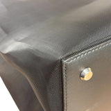 Balenciaga Black Leather Trim Mesh Duty Free Tote Bag