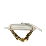 Bottega Veneta White Leather Mount Shoulder Bag