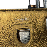 Christian Dior Diorever Gold Leather 2Way Handbag