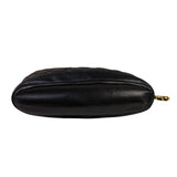 Chanel Vintage Black Quilted Lambskin Chain Shoulder Bag 1989