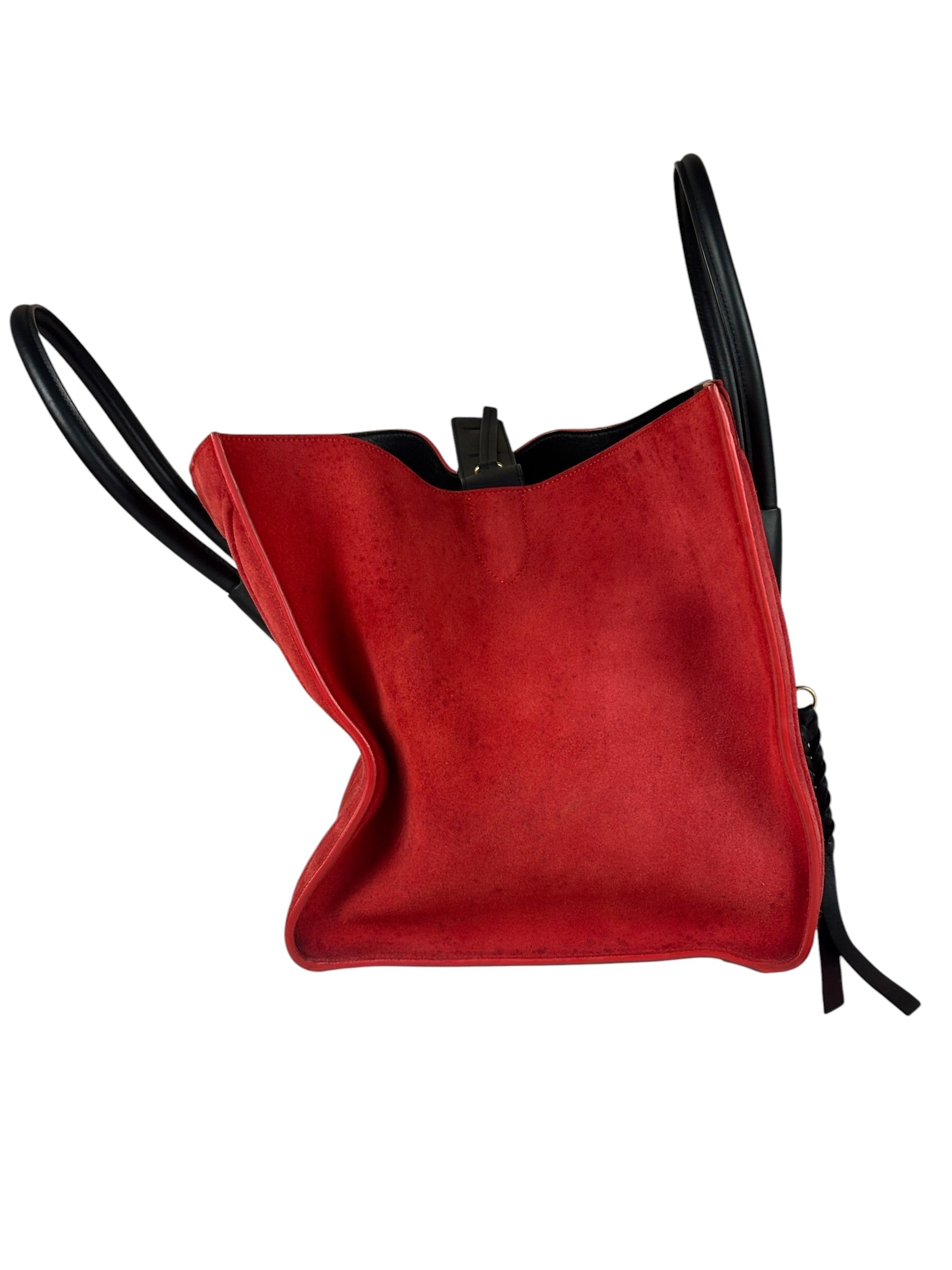 Celine Suede Luggage Phantom Tote Bag