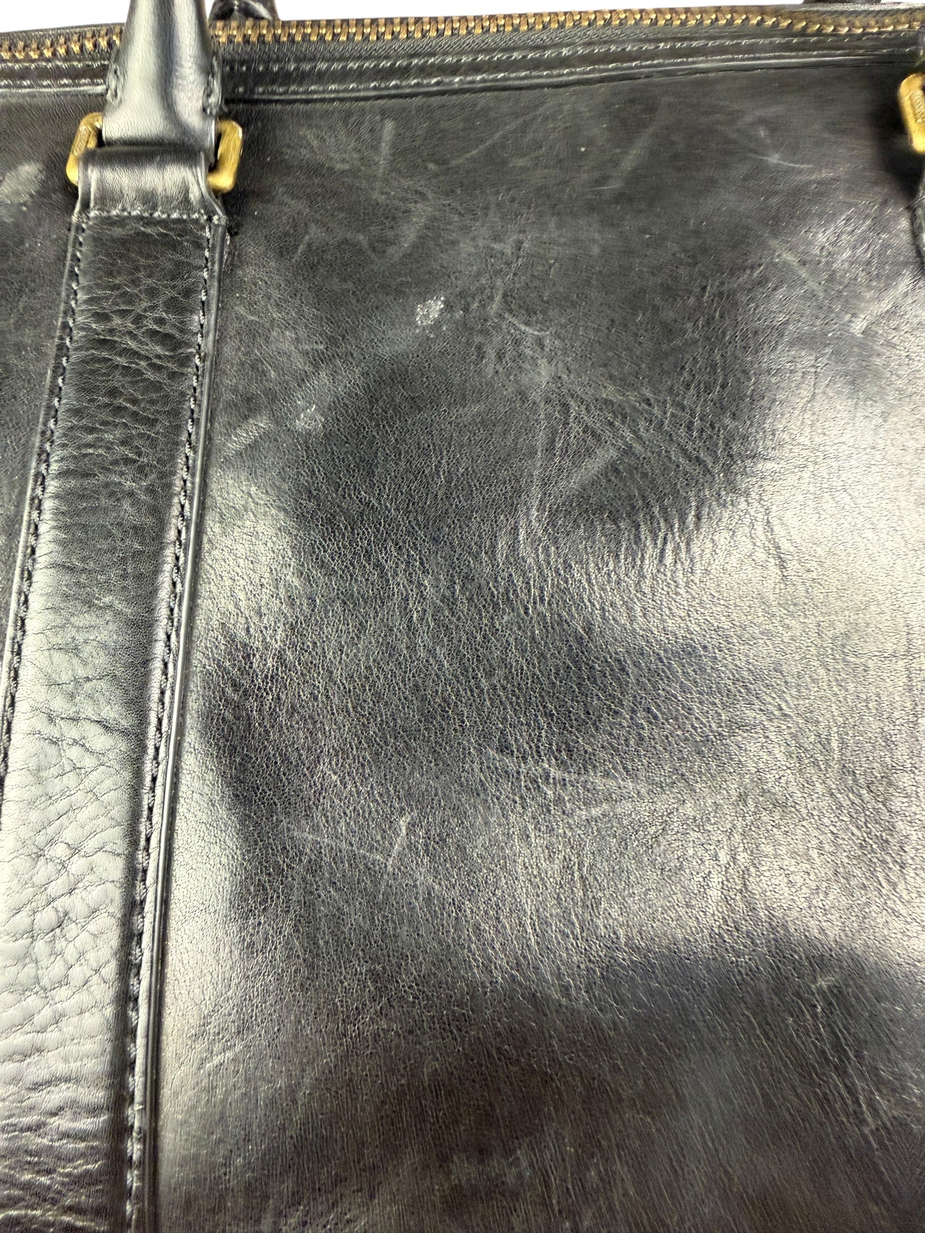 Coach Black Leather Large Duffle