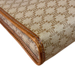Celine Brown Leather Macadam Pouch