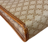 Celine Brown Leather Macadam Pouch