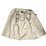 Prada Khaki Button Down Jacket Leather Lining