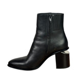 Alexander Wang Black Leather Gabi Cutout Heel Ankle Boots