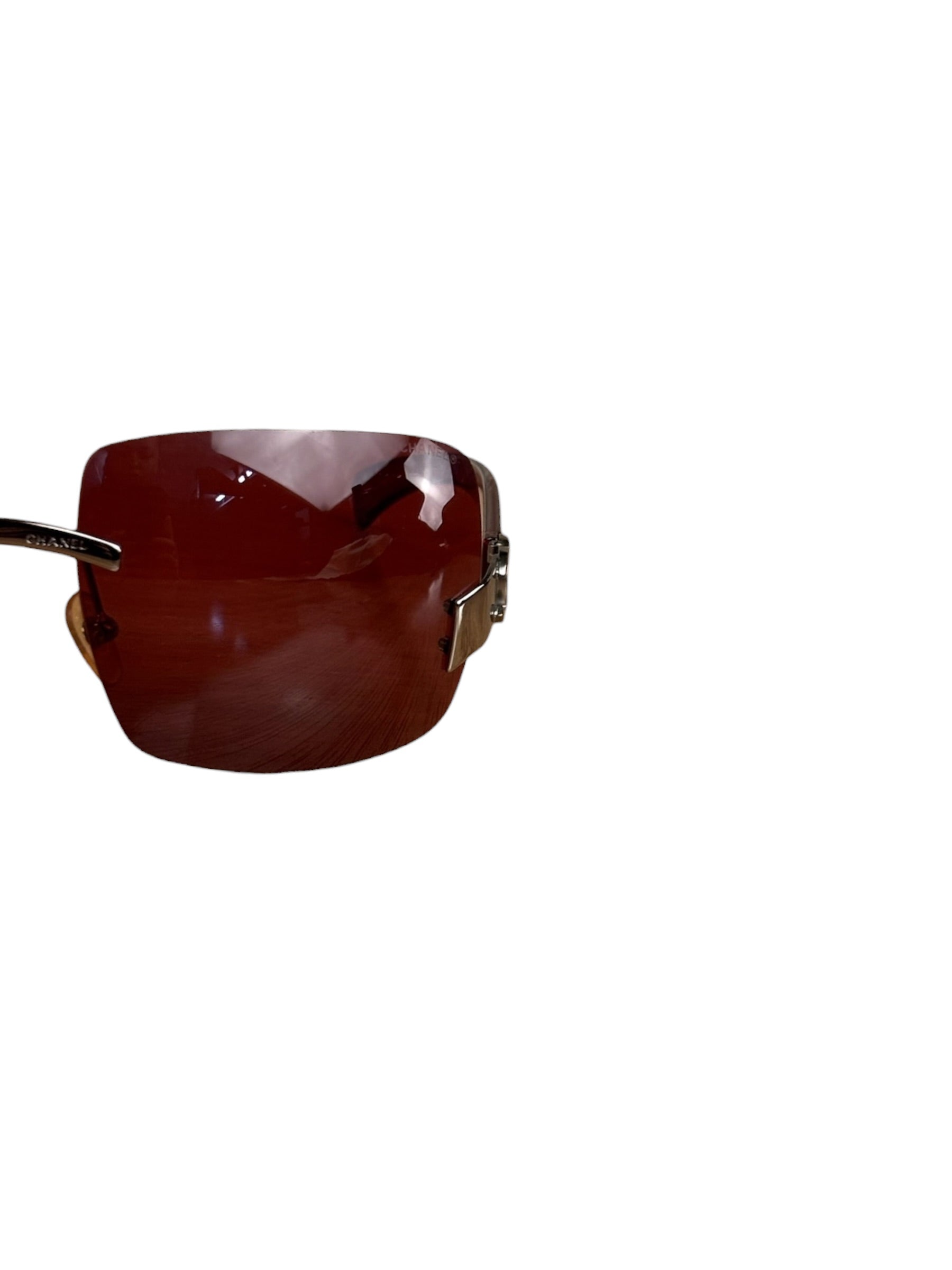 Chanel Vintage Rimless Rectangular Sunglasses 4002