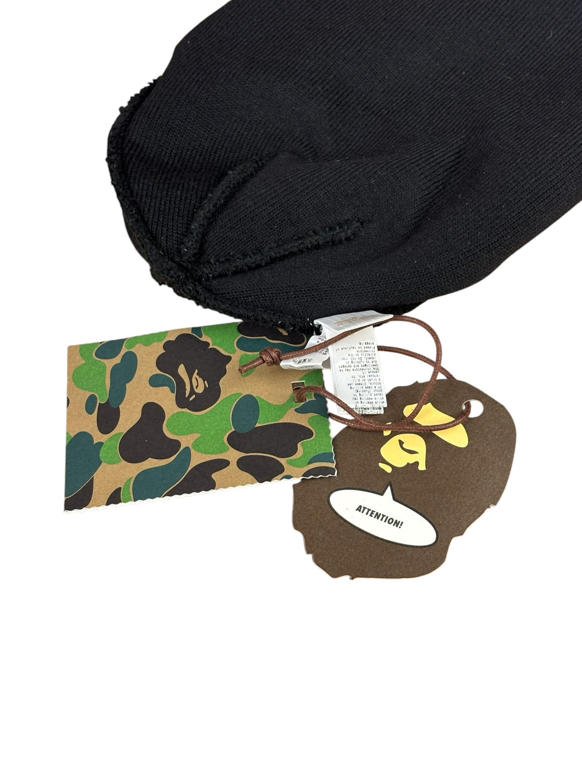 Crystal Stone Bape STA Logo Beanie Knit Cap Black