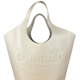 Balenciaga Beige Leather Mary Kate Tote Bag