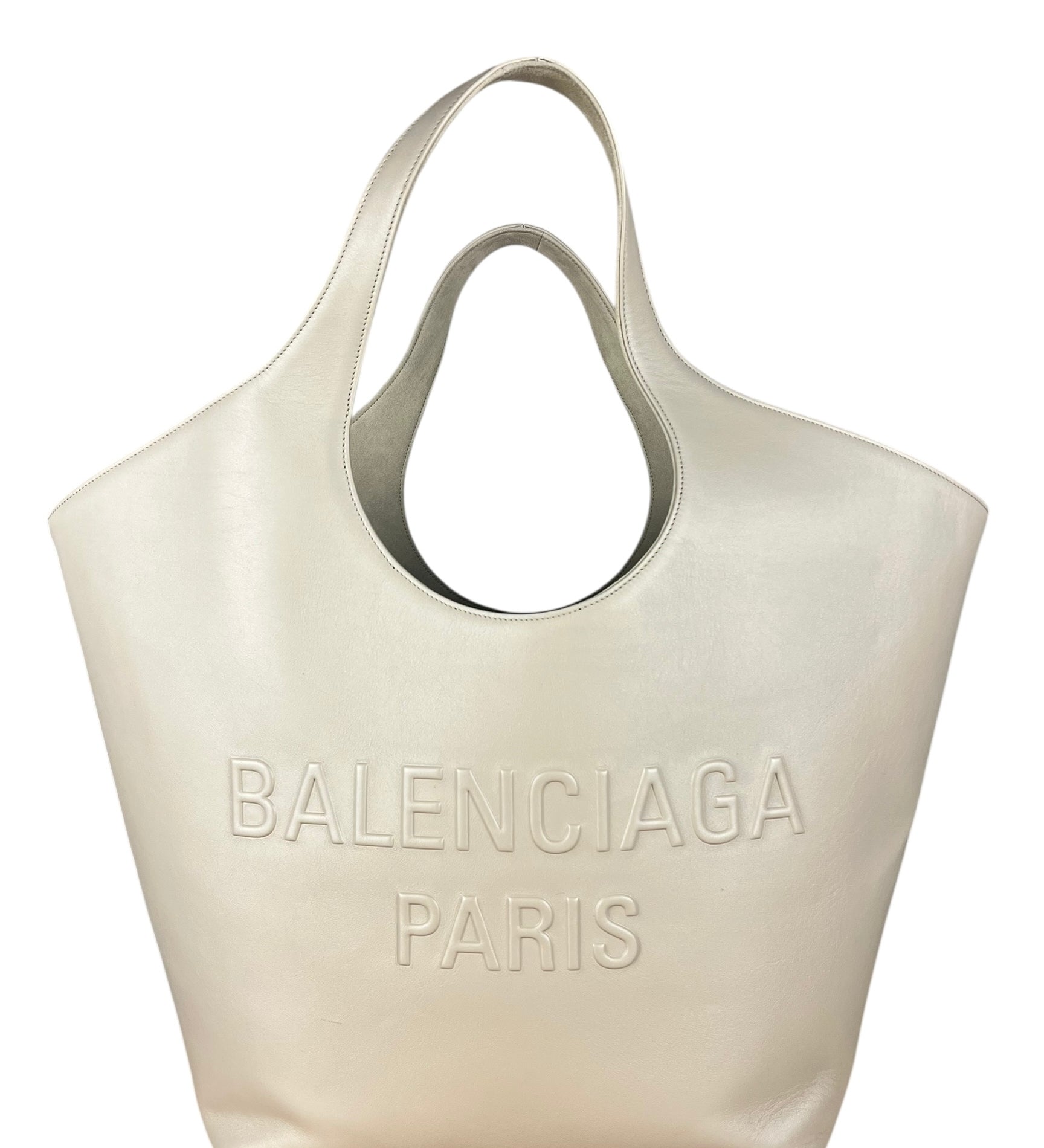 Balenciaga Beige Leather Mary Kate Tote Bag