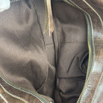 Balenciaga Vintage Brown Leather Moto Handbag