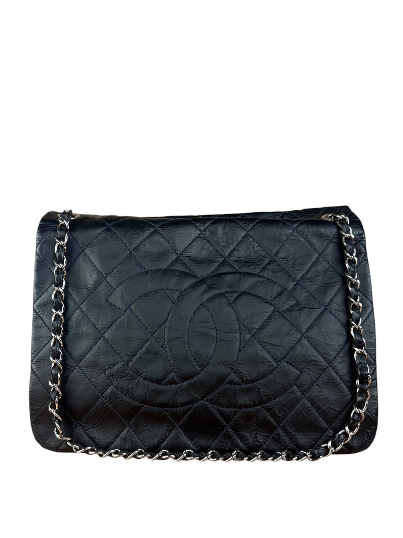 Chanel Black Leather Reissue 2.55 Flap Shoulder Bag 1999
