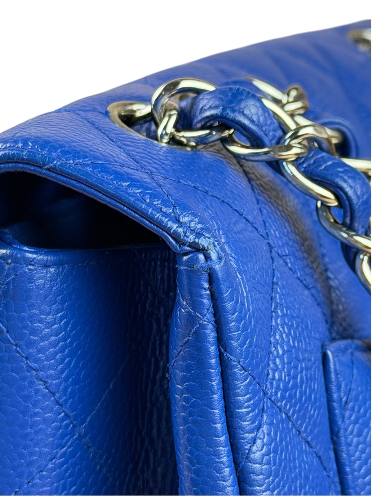 Chanel Royal Blue Caviar M Flap 2009